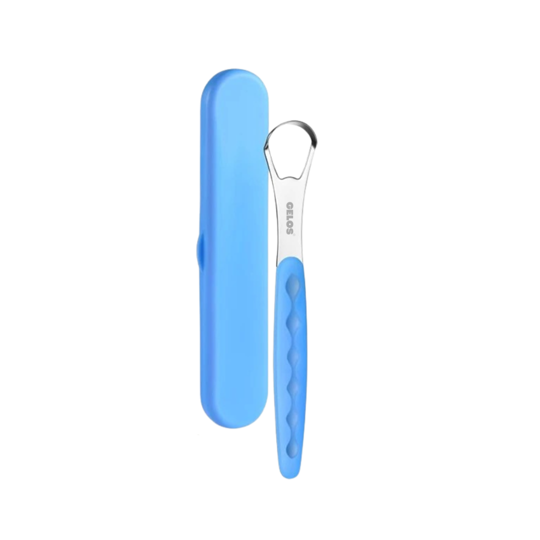Single Tongue Scraper With Plastic Handle